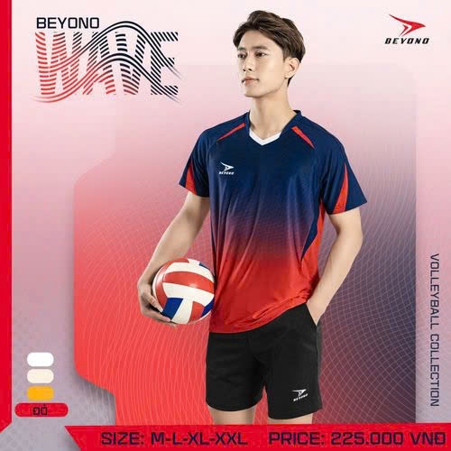 [IN TÊN + SỐ THEO YÊU CẦU] Bộ Quần Áo Bóng Chuyền Nam Nữ Beyono Wave Chính Hãng, Áo Thể Thao Beyono 