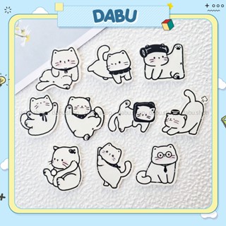 Huy hiệu cài áo pin cài balo DABU Chú bé mèo nhân vật hoạt hình dễ thương