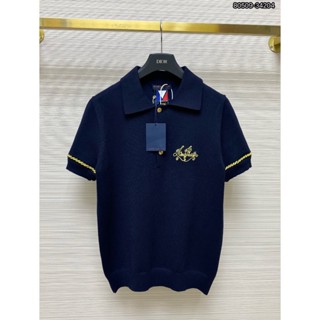 ÁO Polo nam LV cổ tròn họa tiết tay ngắn phong cách trẻ trung chuẩn from