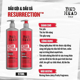 Dầu gội TIGI Bed Head chăm sóc tóc phục hồi tóc hư tổn