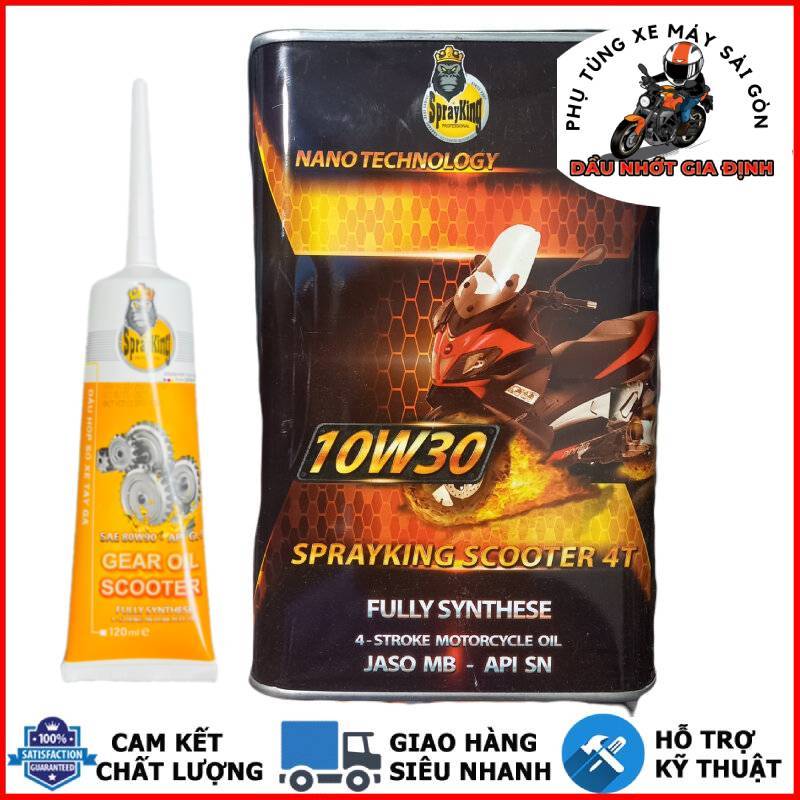 Nhớt xe ga Sprayking Scooter 10W30 full tổng hợp