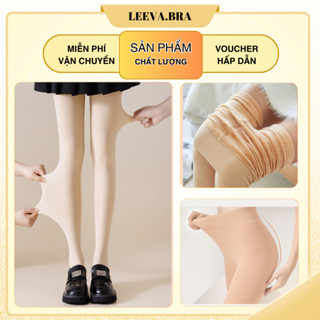 Quần tất Nữ Lót Lông giữ nhiệt mùa đông che khuyết điểm Le's Eva 2 màu đen da, co giãn siêu ấm cạp cao định hình eo QT13