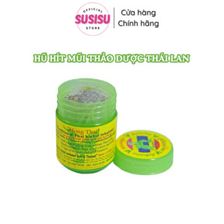 Hũ hít mũi thảo dược Thái Lan Hong Thai 10g - lọ dầu hít xoang thông mũi hongthai (mẫu mới date mới)