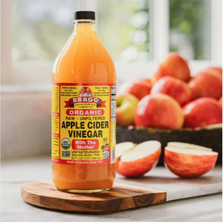 Giấm Táo Hữu Cơ Bragg Organic Apple Cider Vinegar 473ml