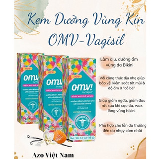[Có che tên] Kem OMV! dưỡng da, khử mùi, dịu & giảm ngứa kích ứng vùng da bikini - hãng VAGISIL