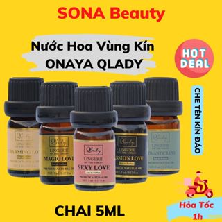 Nước Hoa Vùng Kín Nữ ONAYA QLADY 5ml Chính Hãng Cô Bé Thơm Lâu Bím Bim Bim Vùng Kính Thơm SONA