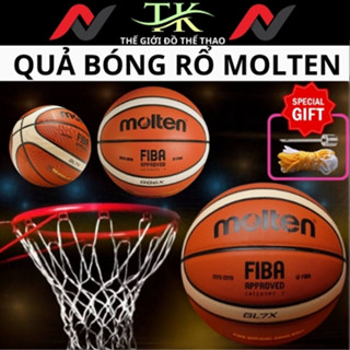 Bóng rổ da Molten Size 5 -6 - 7 dành cho trẻ em và người lớn (Tặng Kim+ lưới)