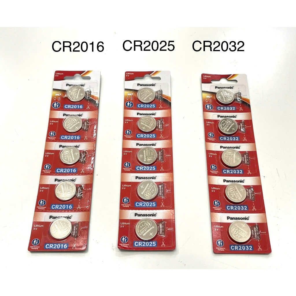 Pin CR 2016 / CR 2025 / CR 2032 (3V) Panasonic Vỉ 5 Viên