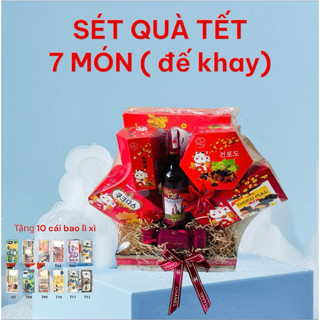 sét quà tết 7 món khay sỉ