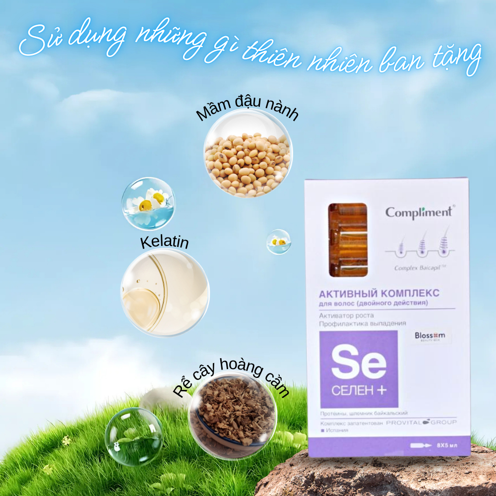Tinh Chất Serum Giúp Mọc Tóc SE Compliment Hỗ Trợ Ngăn Ngừa Rụng Tóc, Kích Thích Mọc Tóc, Tăng Độ Đàn Hồi Tóc | BK INNO