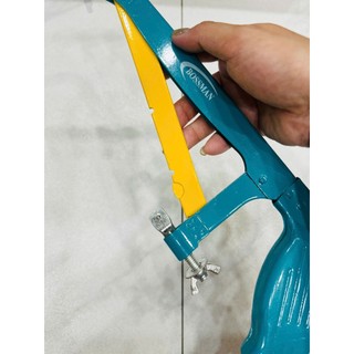Khung cưa sắt, Cần cưa sắt để gắn lưỡi cưa sắt cầm tay 1 mặt, 2 mặt dài 300mm, hàng gia dụng hiệu Bossman