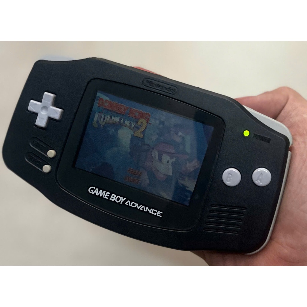 Máy Gameboy Advance SP màu đen tặng 2 pin tặng 1 băng game thường - hàng chính hãng (GBA)