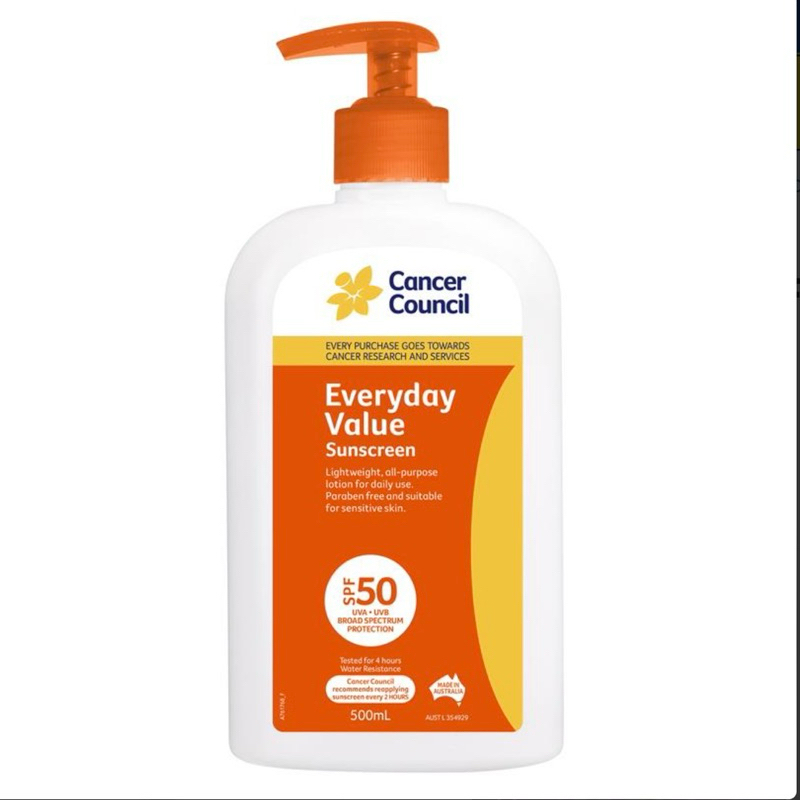 Kem Chống Nắng full body Cancer Council Everyday Value 500ml.