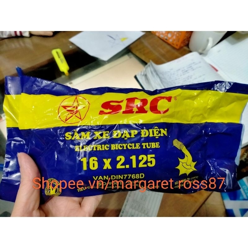 Ruột, Săm Xe Đạp Điện 16x2.125 Sao Vàng