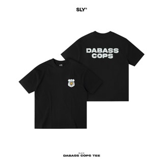 Áo thun BOXY SLY DABASS COPS Thêu Chain Stitch