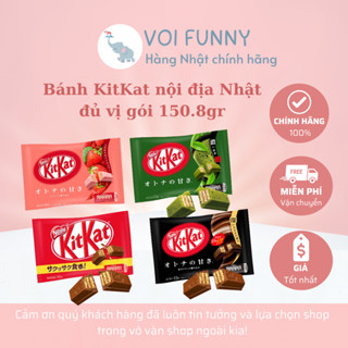   CHÍNH HÃNG  - Bánh KitKat nội địa Nhật đủ vị Socola Dâu Trà xanh gói 150gr date 2026 