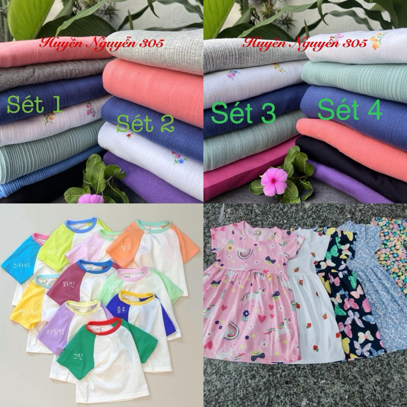 Combo Thun 100% Cotton 2c 4c (2kg 120k)