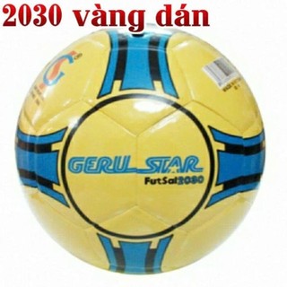 Bóng đá Geru star Futsal 2030 Vàng Dán ( có tặng kèm kim bơm banh và lưới đựng banh)
