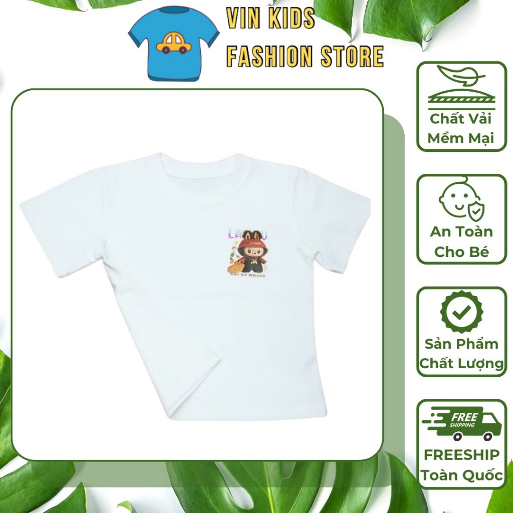 Áo thun trẻ em LaBuBu cao cấp VINKIDS - 1 ÁO - Áo Phông trẻ em VẢI COTTON 4 CHIỀU - L-013