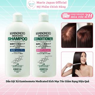 Dầu Gội Xả Kaminomoto Medicated Kích Mọc Tóc Giảm Rụng Hiệu Quả Nhật Bản 300ml