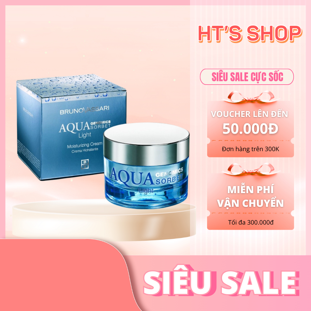 Kem Dưỡng Ẩm Cho Da Dầu Bruno Vassari Aqua Genomics Sorbet Light