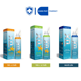 Dung dịch nước biển sâu xịt mũi Xisat XP (Cao cấp) trẻ em, người lớn vệ sinh mũi
