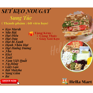 Set Nguyên Liêụ Làm Kẹo Nougat (Kèm Bơ)