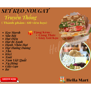Set Nguyên Liêụ Làm Kẹo Nougat (Kèm Bơ)