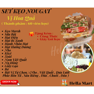 Set Nguyên Liêụ Làm Kẹo Nougat (Kèm Bơ)