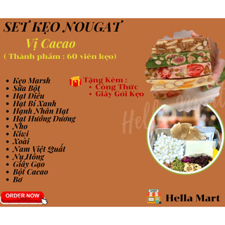 Set Nguyên Liêụ Làm Kẹo Nougat (Kèm Bơ)