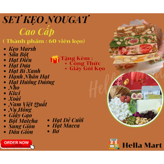Set Nguyên Liêụ Làm Kẹo Nougat (Kèm Bơ)