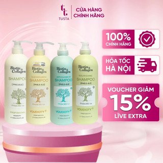  Dầu Gội Xả Biotin & Collagen Pasiori TM Voudioty Phục Hồi Giảm Rụng tóc 