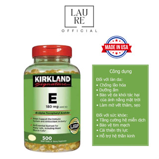 Viên Uống Vitamin E 400 IU 500 Viên Kirkland Của Mỹ