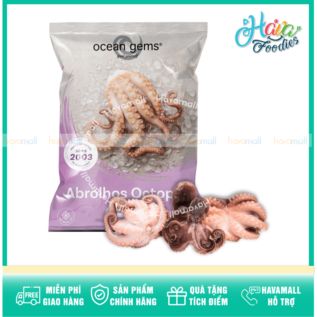 Bạch Tuộc Baby Đông Lạnh Ocean Gems 800g – Frozen Baby Octopus