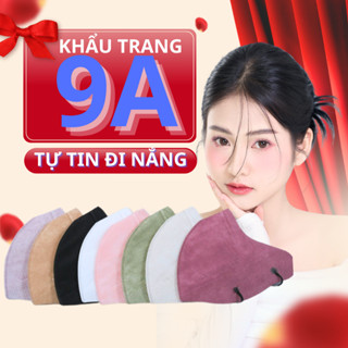 Thùng 100 cái Khẩu trang 9A DENTAL NGƯỜI LỚN 5 lớp Kháng Khuẩn,Form rộng siêu chống nắng và tia uv FOM KÍN MẶT