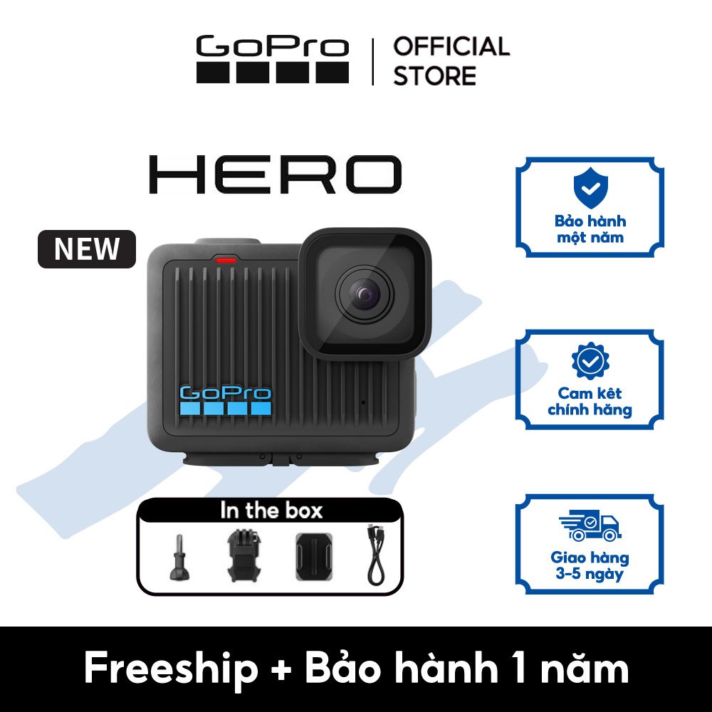  GoPro HERO - Camera hành động chống nước mini video 4K30 25 ảnh 12MP chống nước lên đến 5 m 