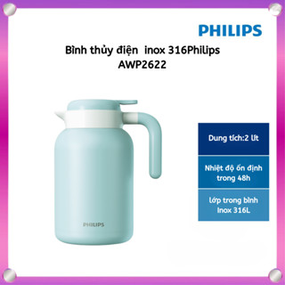 Bình pha trà Philips inox 316 , bình giữ nhiệt Philips 2L dung tích lớn bình nước nóng AWP2622 nhập khẩu