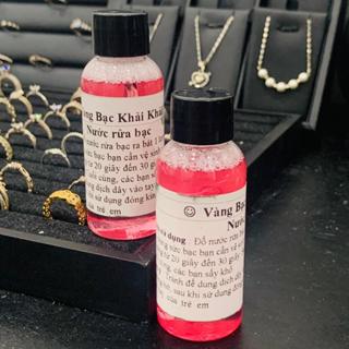 Nước rửa bạc chai to 50ml làm sáng bạc tại nhà tiện lợi  - Dung dịch làm sáng Bạc - Shop Bạc Khải Khải