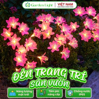 Đèn Trang Trí Năng Lượng Mặt Trời Hoa Trà, Tô Điểm Cho Sân Nhà, Quán Xá, Ban Công - DA3034