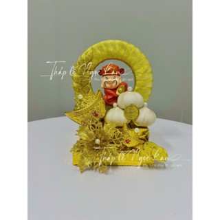  Sét Phụ Kiện Tháp Tỏi thần tài - Tháp tỏi tài lộc MÃ T4  tặng kèm 1 keo nến  