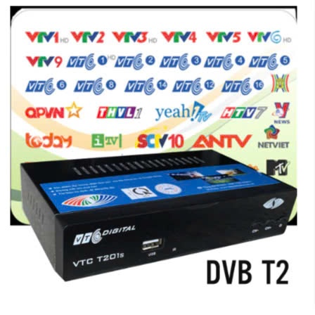 đầu thu truyền hình số mặt đất dvb t2 VTC T201