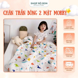 Chăn trần bông cotton 2 mặt MORRY Chăn chần bông 1m*1m2 siêu nhẹ siêu ấm cho bé - Shop Rô Ron