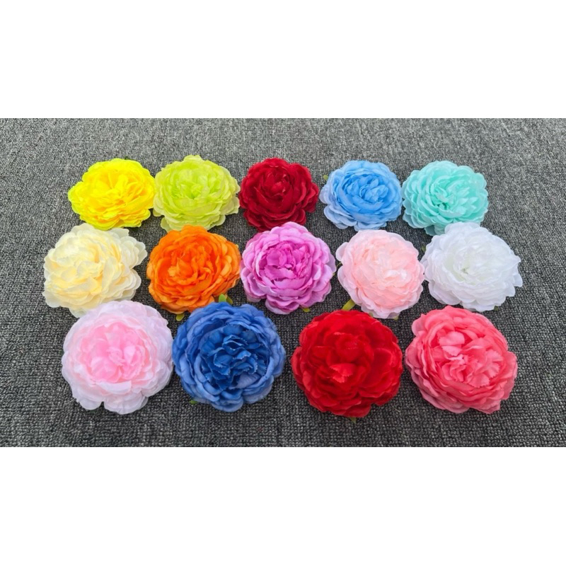 ĐẦU BÔNG TRÀ CỔ BÔNG 11cm - Hoa Lụa- Hoa Giả - Hoa Trang Trí