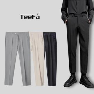  Quần Âu Nam Cạp Chun Ẩn Hàn Quốc Teefa ATB - Ống Suông Dáng Đứng Form Baggy Phong Cách Công Sở 