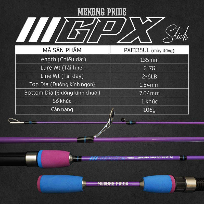 Cần Câu Cá MEKONG PRIDE GPX STICK