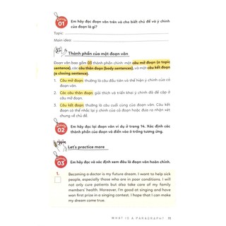 Sách - Let’s Write! - Viết Đoạn Không Khó - Tập 1 (Tái Bản 2023) - Alpha Books