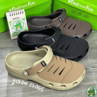 Dép Cross Yukon Mesa Clog Nam Dạng Sục Phối Da nhựa đi mưa Chống Trơn Trượt, Tặng Túi Tote
