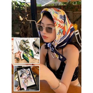 Khăn Quàng Cổ LỤA BANDANA  Vuông 70x70 Choàng Cổ Trùm Đầu Buộc Tóc, Áo Yếm