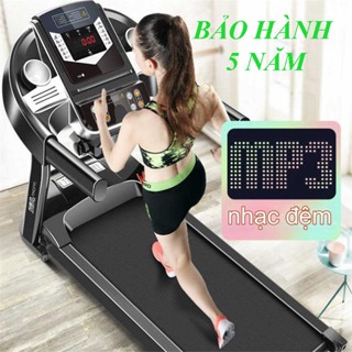 Máy chạy bộ, máy chạy bộ đa năng điện gấp gọn bản mới nhất Vận tốc từ 1-12km , bài tập p01-p12,máy massa rung bụng