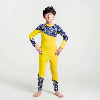 Wetsuit Sea Star Đồ bơi giữ nhiệt SOBIE dành cho bé trai màu vàng 1.5mm